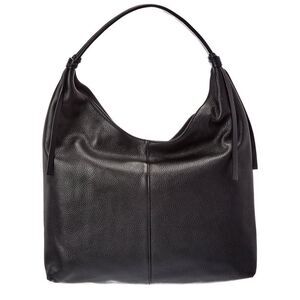 Italian Leather Naya Leather Top Handle Bag, Black